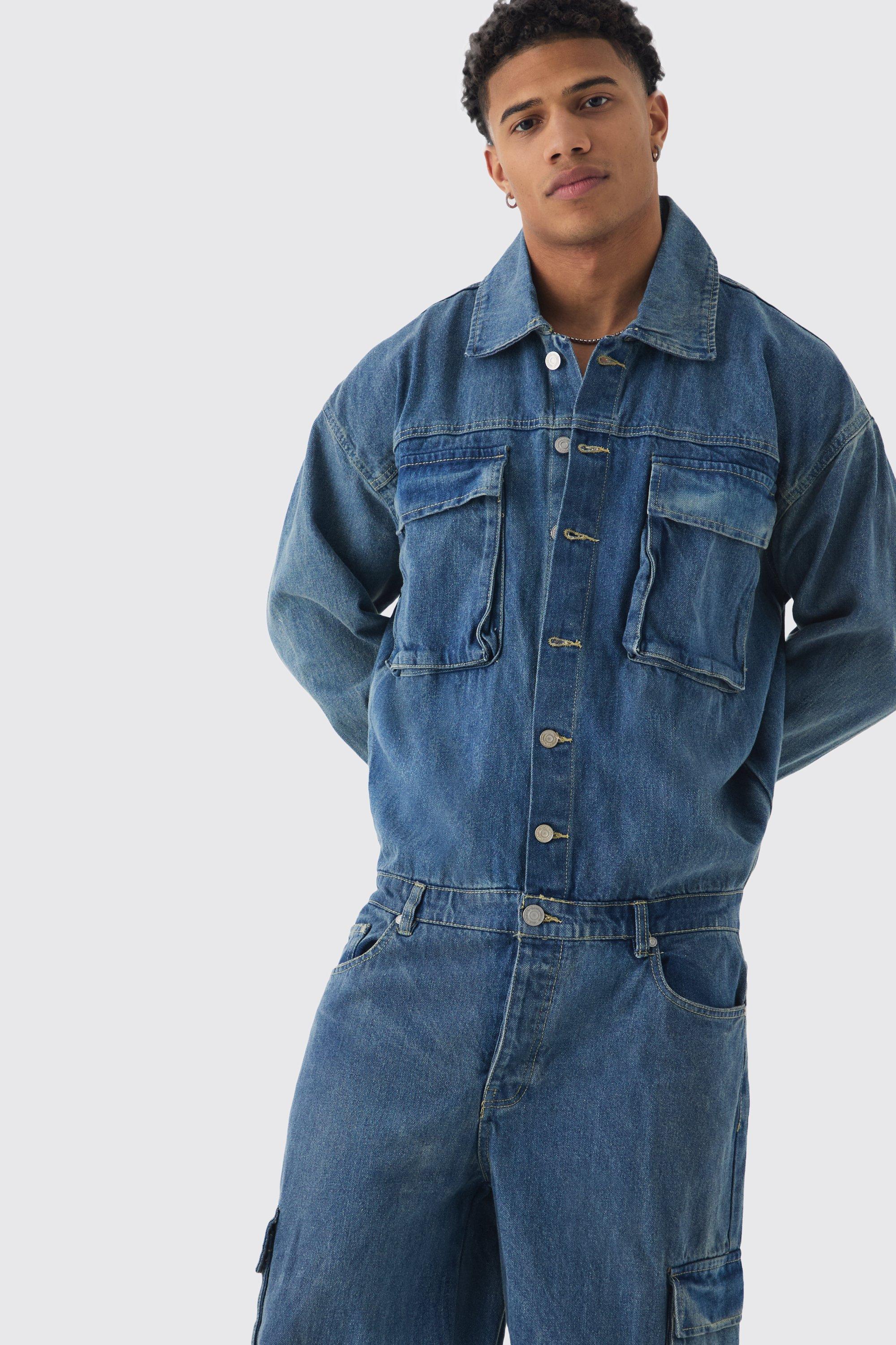 Oversized Denim Boilersuit